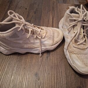 Adidas Beige Textured Sneakers